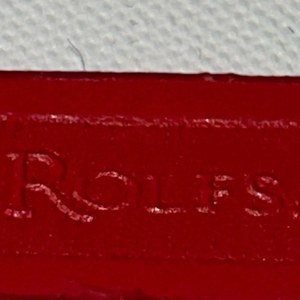 ⚓️Vintage Nautical Charm Silver Link Chain Red Leather Belt Anchor Rolfs